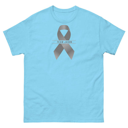 Customizable Cancer Ribbon Gray Tee - JohnVsGBMSkyS