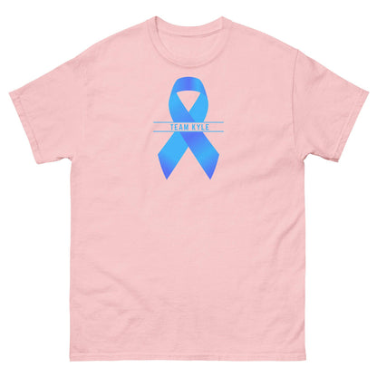 Customizable Cancer Ribbon Gray Tee - JohnVsGBMLight PinkS