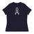 Customizable Cancer Ribbon Gray Womens Tee - JohnVsGBMNavyS