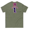 Customizable Cancer Ribbon Pink Tee - JohnVsGBMMilitary GreenS