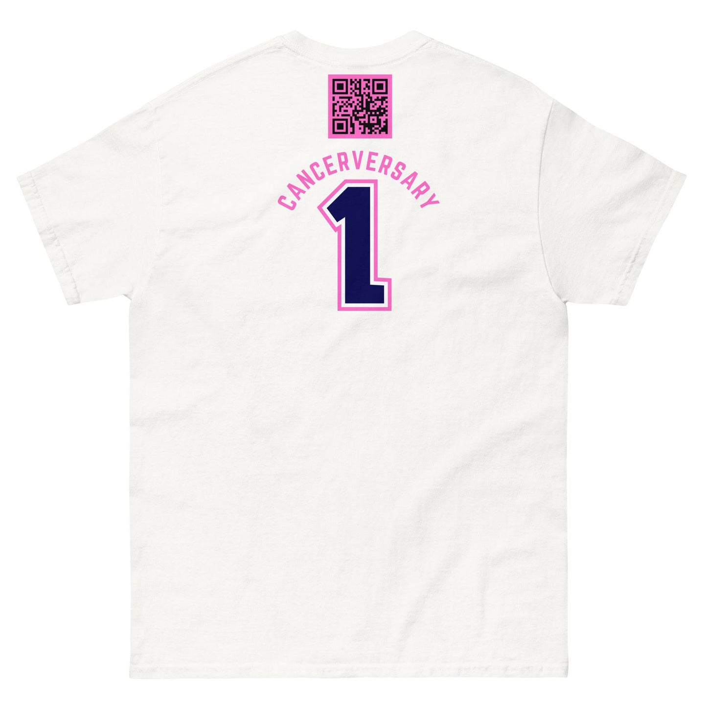 Customizable Cancer Ribbon Pink Tee - JohnVsGBMWhiteS