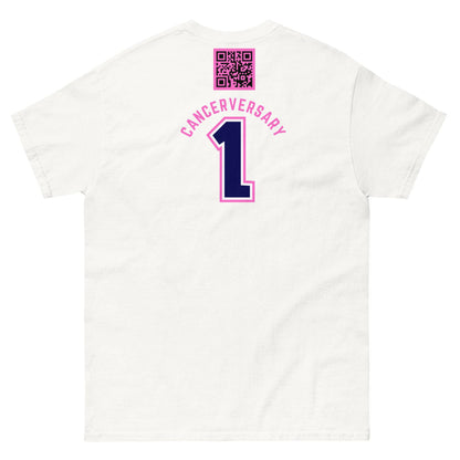 Customizable Cancer Ribbon Pink Tee - JohnVsGBMWhiteS