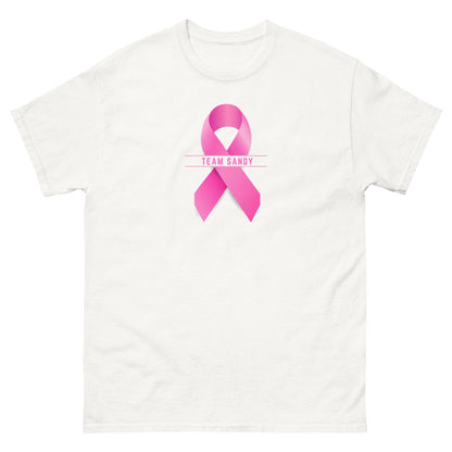 Customizable Cancer Ribbon Pink Tee - JohnVsGBMWhiteS