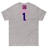 Customizable Cancer Ribbon Pink Tee - JohnVsGBMSport GreyS