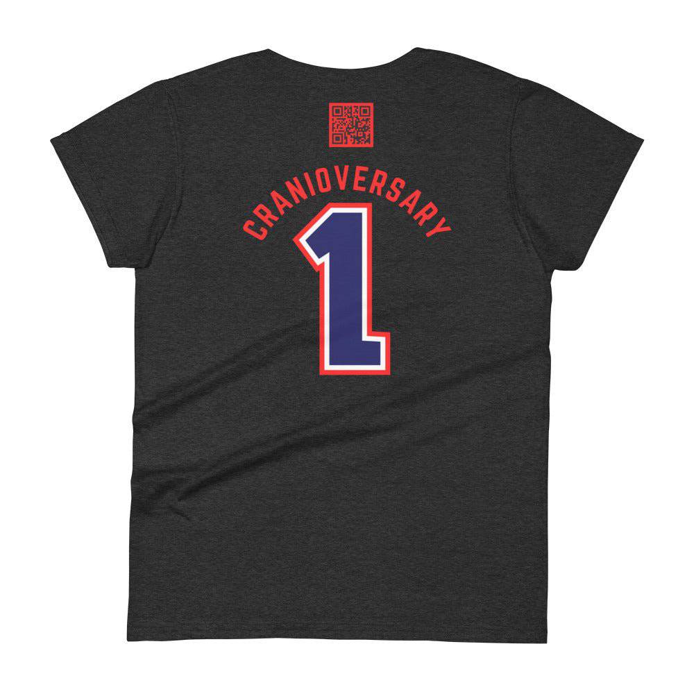 Customizable "Cranioversary" Women's Tee - JohnVsGBMHeather Dark GreyS