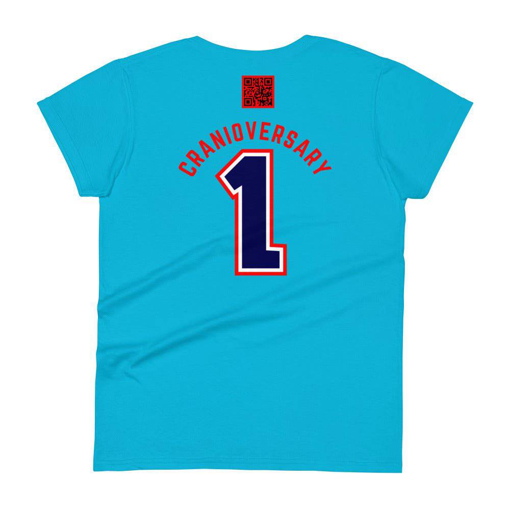 Customizable "Cranioversary" Women's Tee - JohnVsGBMCaribbean BlueS