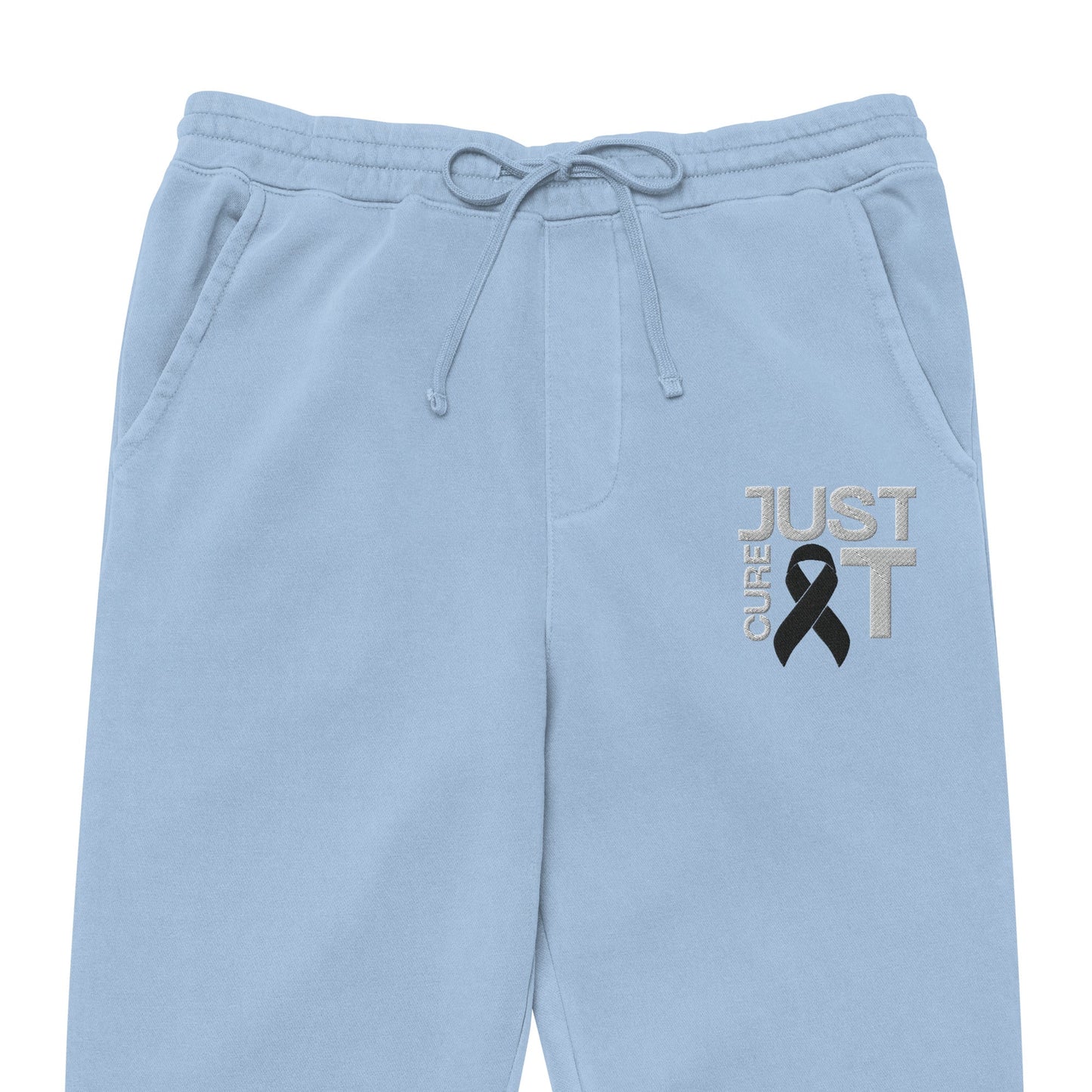 Customizable (Embroidered) Cure It Pigment - Dyed Sweatpants - JohnVsGBMPigment Light BlueS