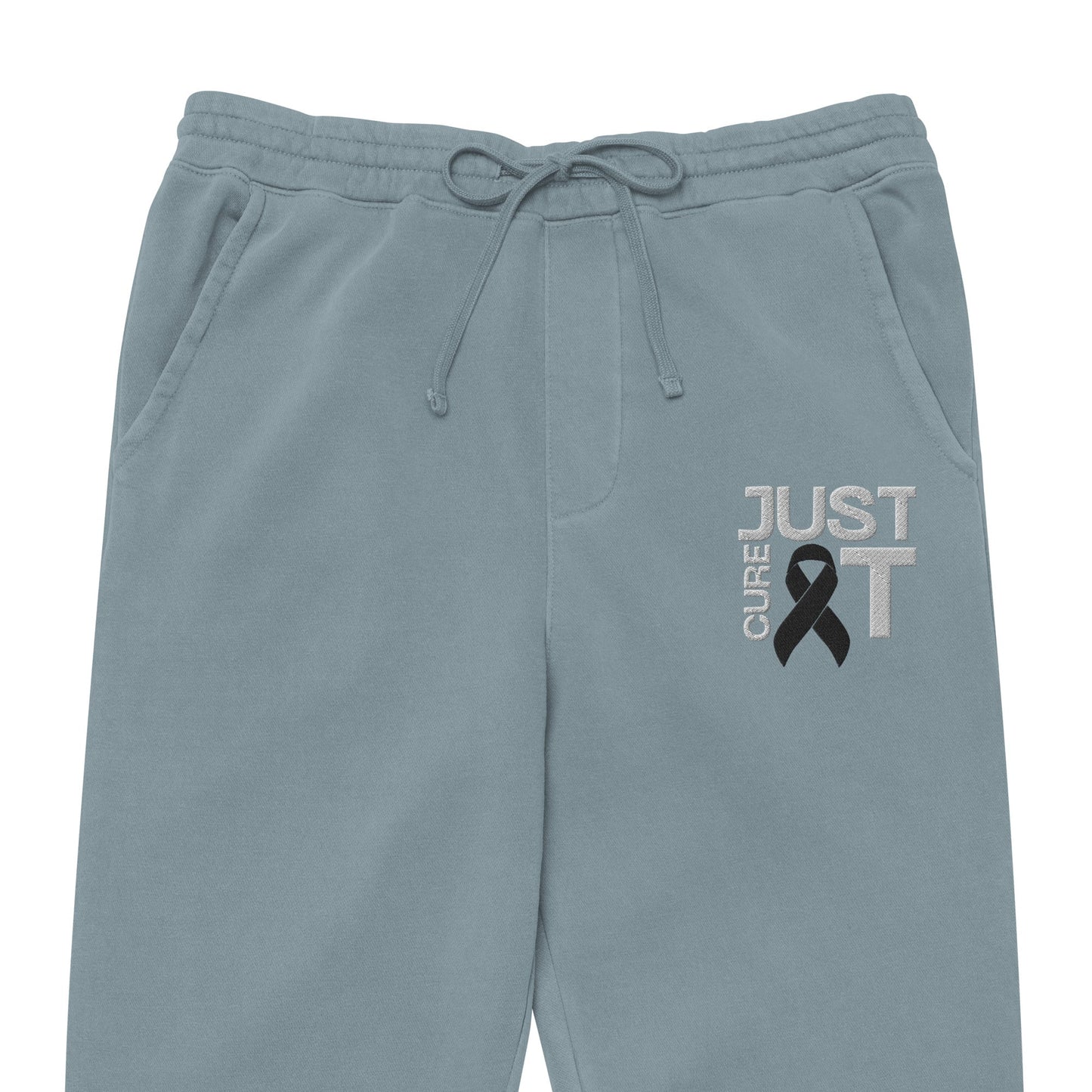 Customizable (Embroidered) Cure It Pigment - Dyed Sweatpants - JohnVsGBMPigment Slate BlueS