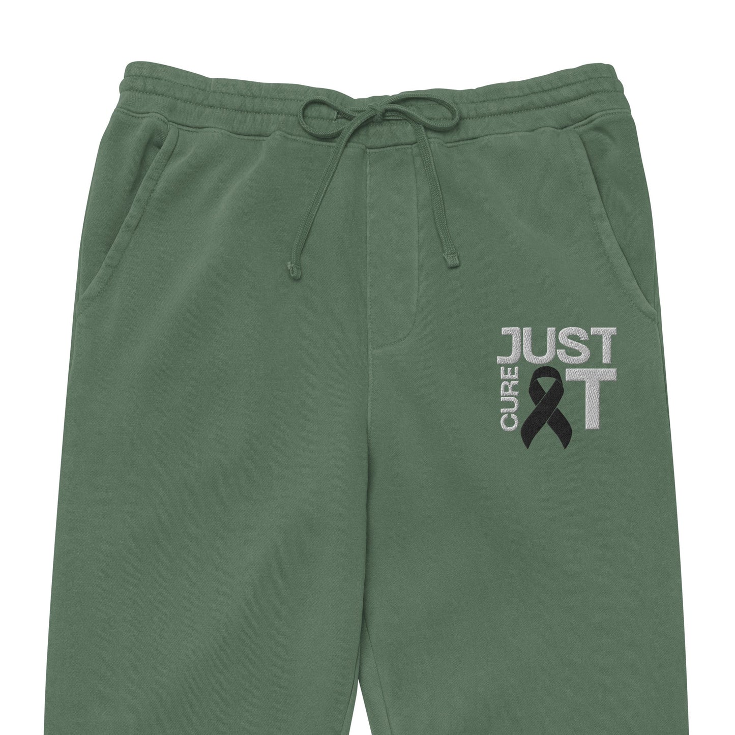 Customizable (Embroidered) Cure It Pigment - Dyed Sweatpants - JohnVsGBMPigment Alpine GreenS