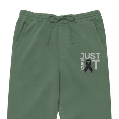 Customizable (Embroidered) Cure It Pigment - Dyed Sweatpants - JohnVsGBMPigment Alpine GreenS