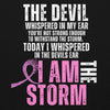 Customizable I Am the Storm Cancer Awareness Hoodie - JohnVsGBMBlackS