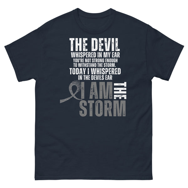 Customizable I Am the Storm Cancer Awareness Tee - JohnVsGBMNavyS