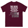 Customizable I Am the Storm Cancer Awareness Tee - JohnVsGBMMaroonS