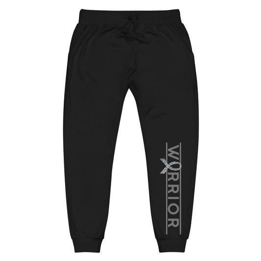 Customizable Ribbon Warrior Fleece Joggers - JohnVsGBMBlackXS