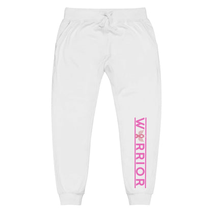 Customizable Ribbon/Color Warrior Fleece Joggers - JohnVsGBMWhiteXS