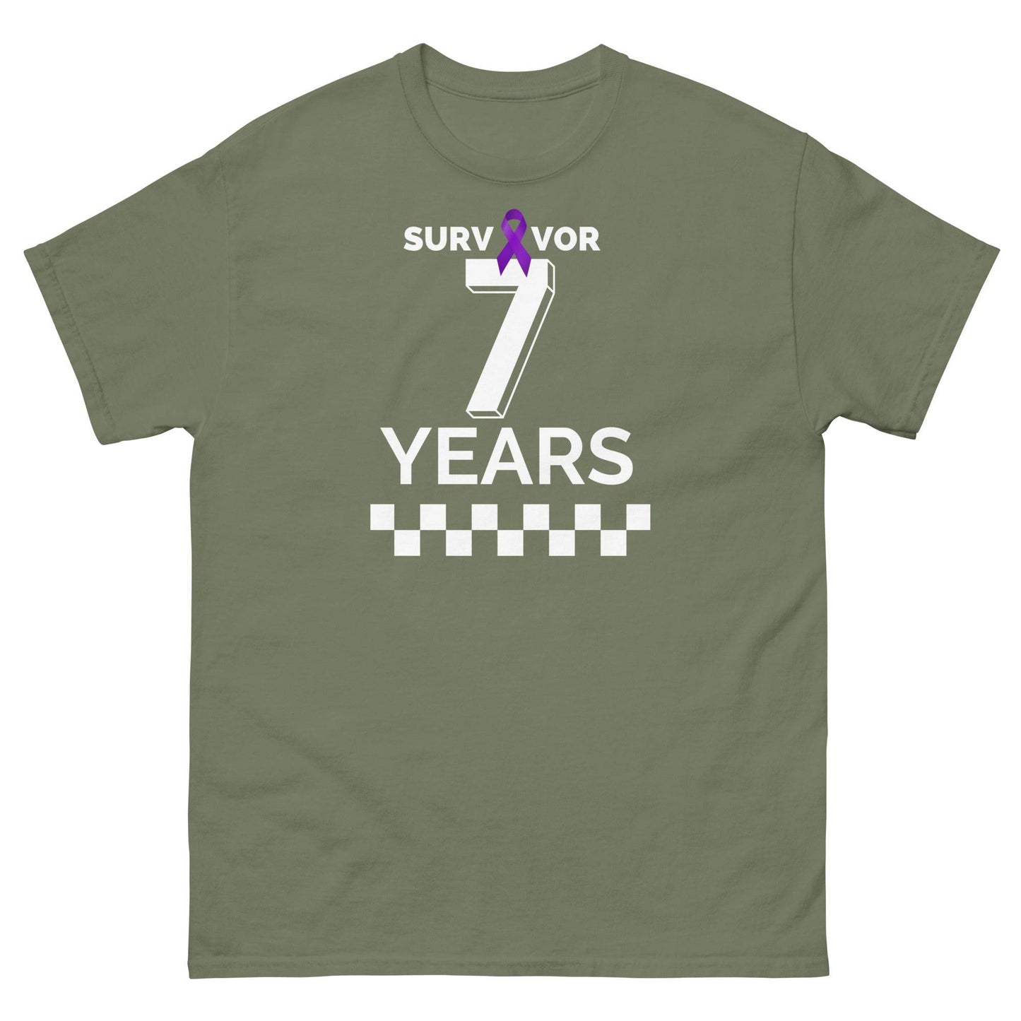 Customizable Survivor Years Tee - JohnVsGBMMilitary GreenS