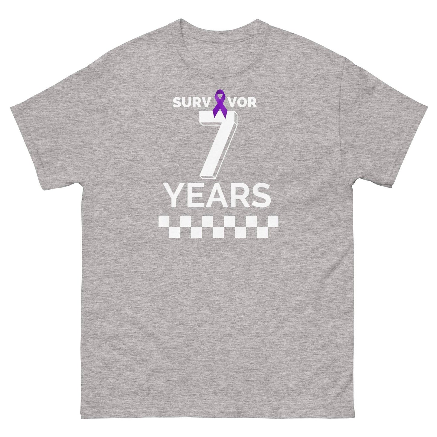 Customizable Survivor Years Tee - JohnVsGBMSport GreyS