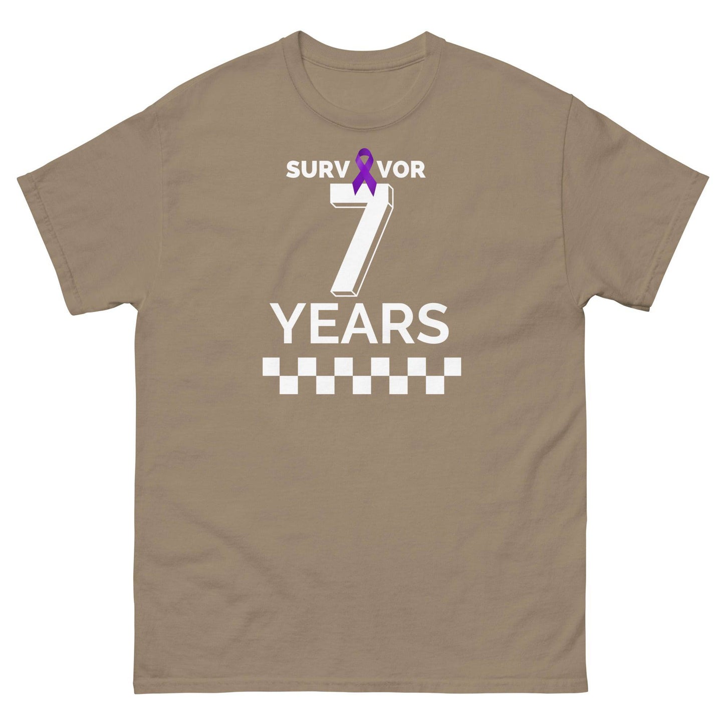 Customizable Survivor Years Tee - JohnVsGBMBrown SavanaS