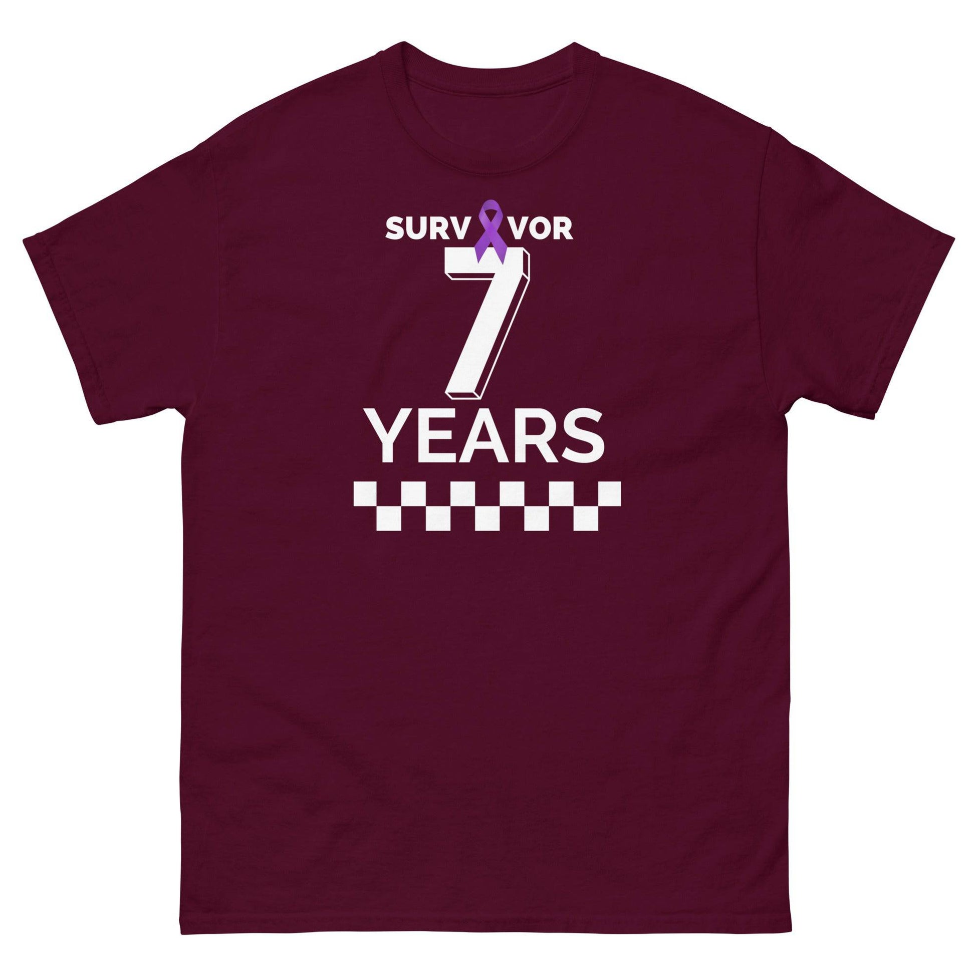 Customizable Survivor Years Tee - JohnVsGBMMaroonS