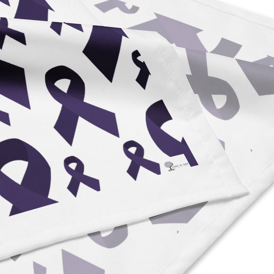 Dark Purple Cancer Awareness Bandana - JohnVsGBM