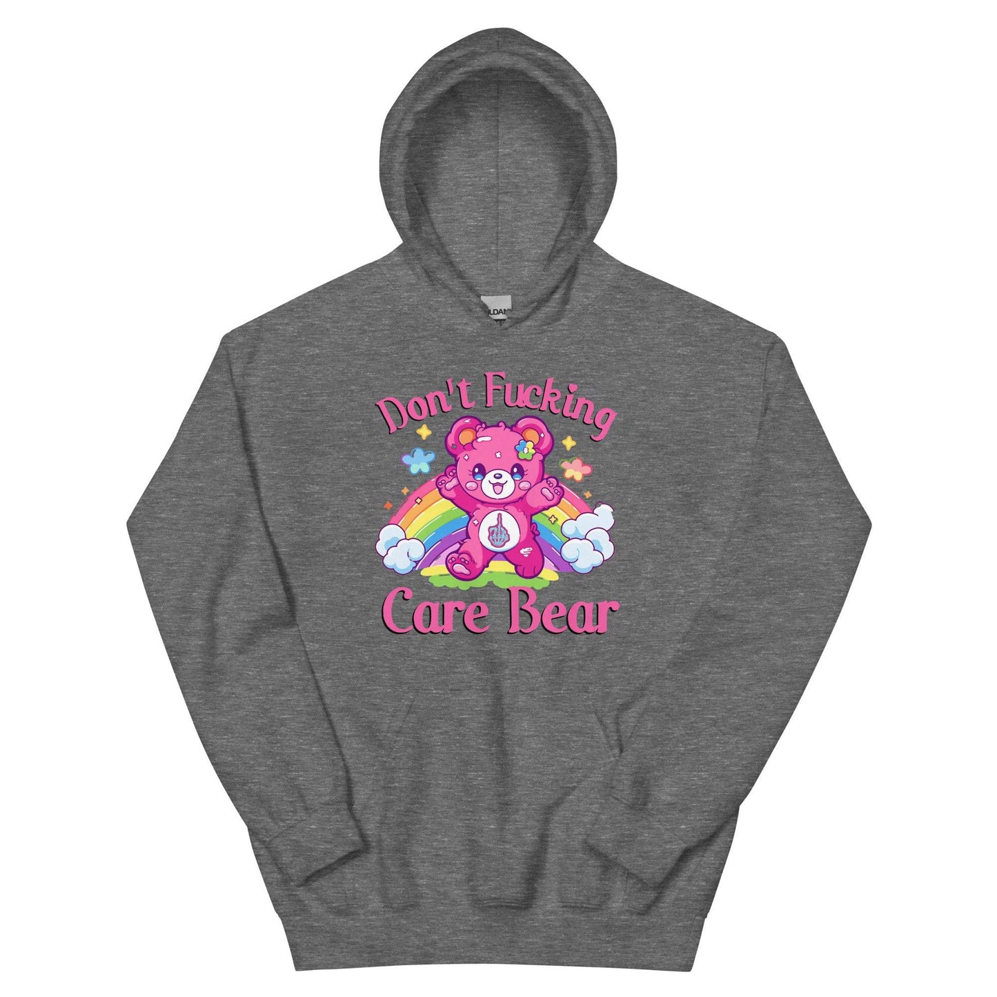 Dont Care Bear Hoodie - JohnVsGBMGraphite HeatherS