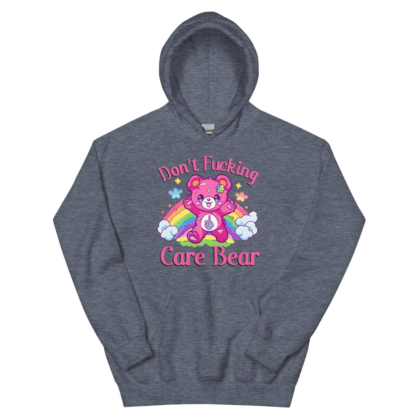 Dont Care Bear Hoodie - JohnVsGBMHeather Sport Dark NavyS