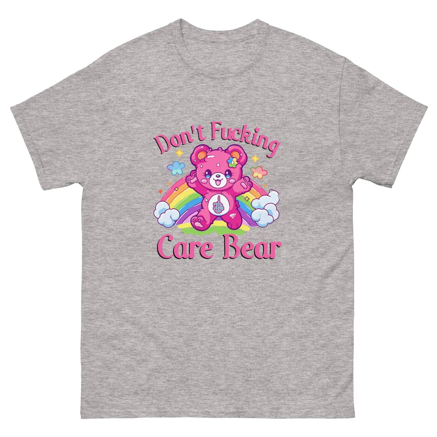 Don't Care Bear Tee - JohnVsGBMSport GreyS