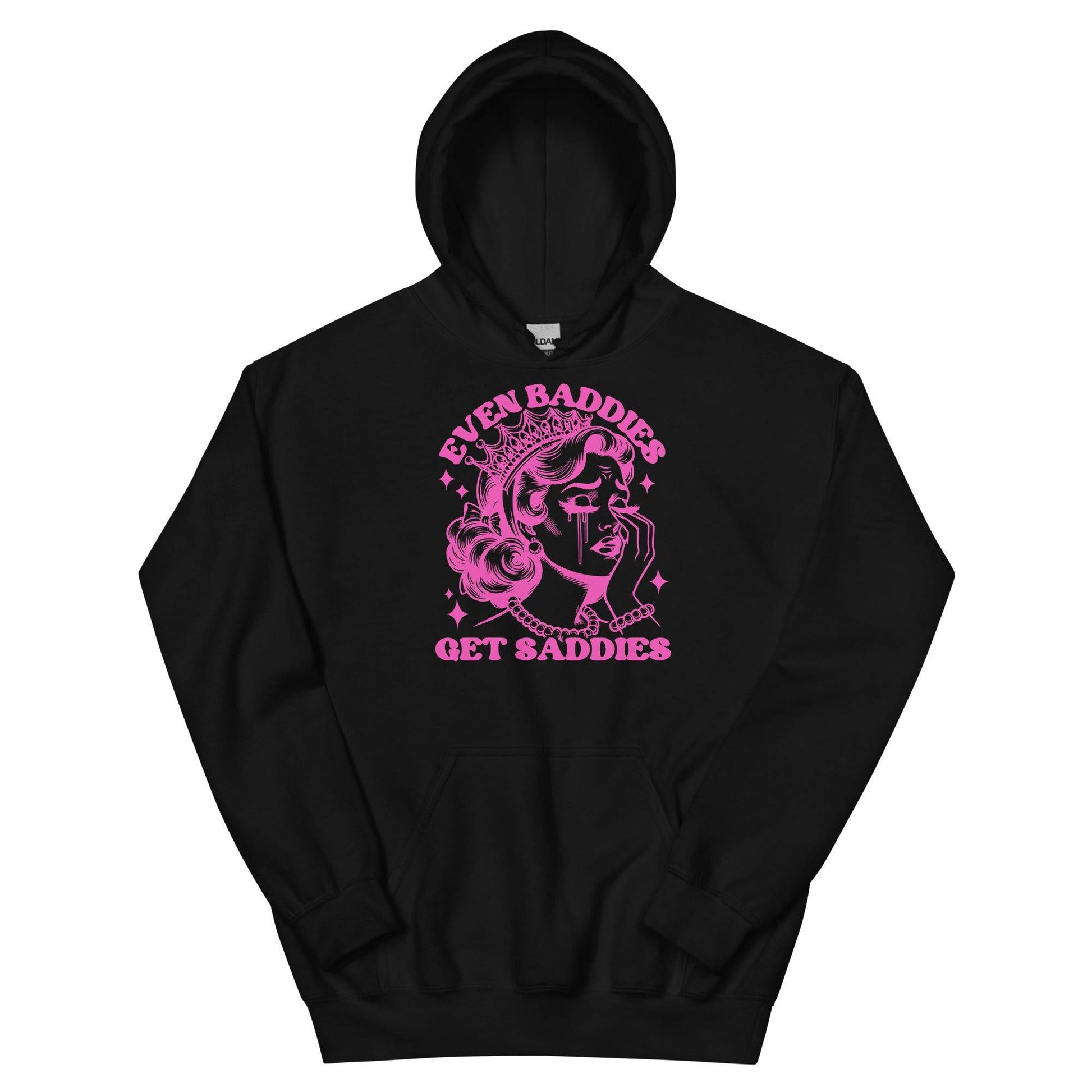 Even Baddies Get Saddies Pink Hoodie - JohnVsGBMBlackS