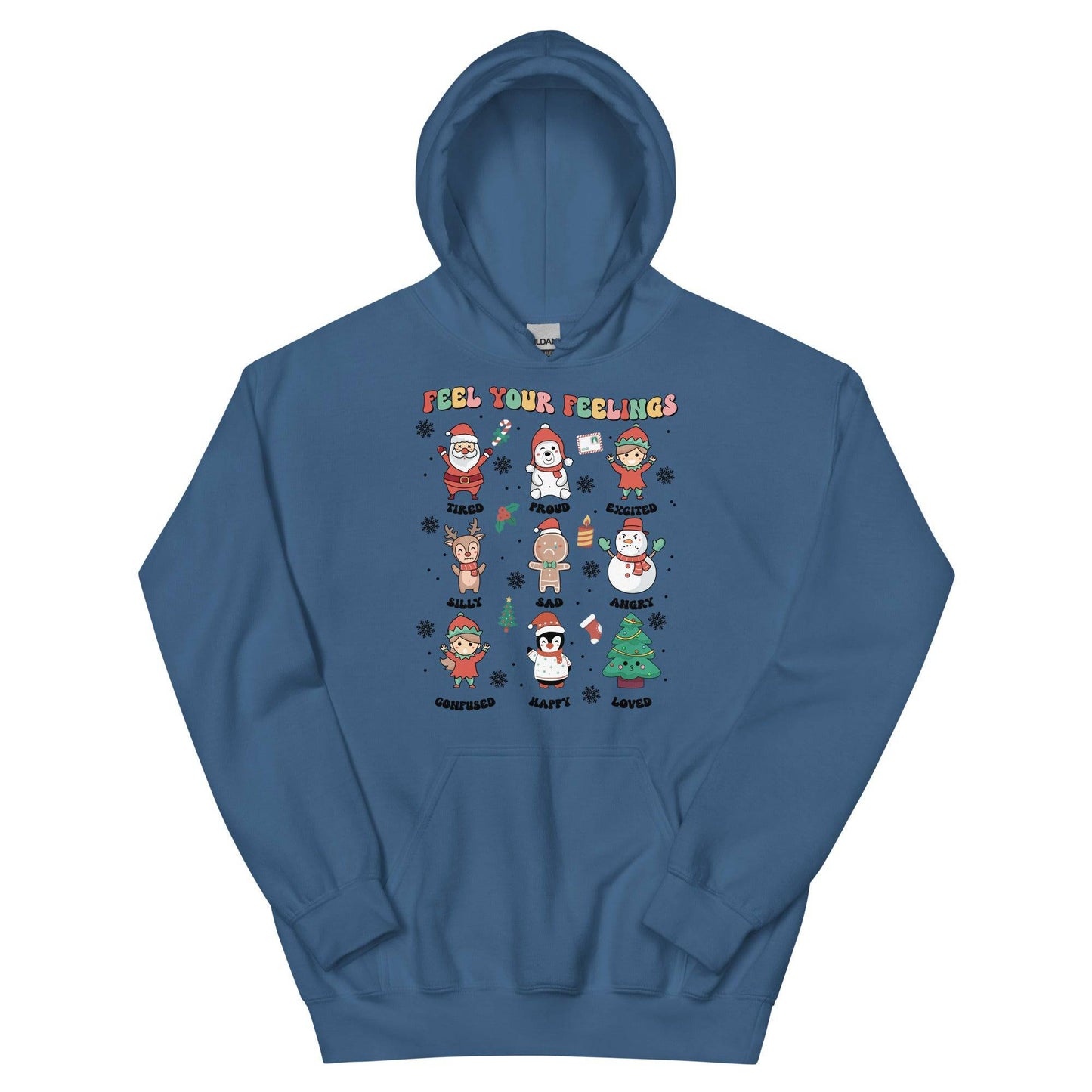 Feel Your Feelings Hoodie - JohnVsGBMIndigo BlueS