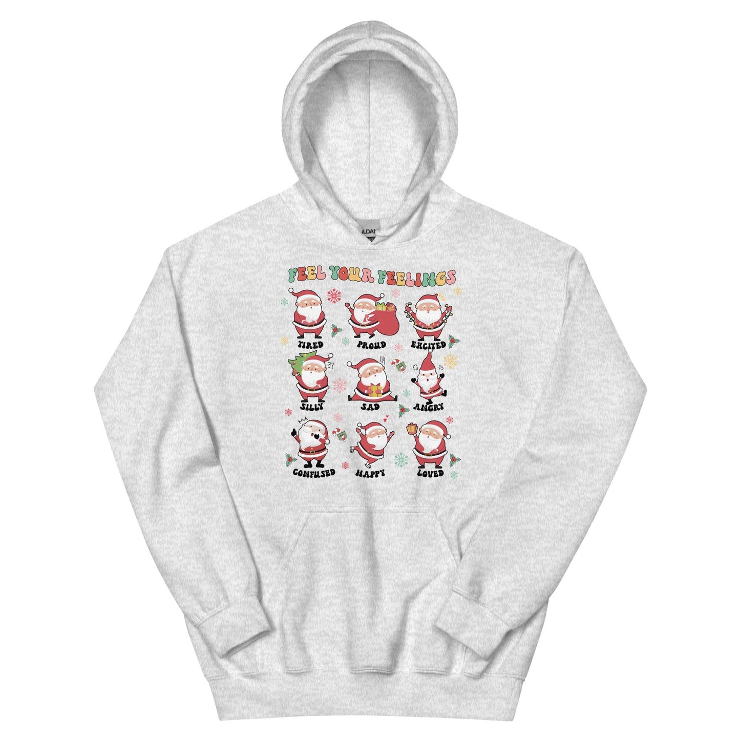 Feel Your Feelings Santa Hoodie - JohnVsGBMAshS