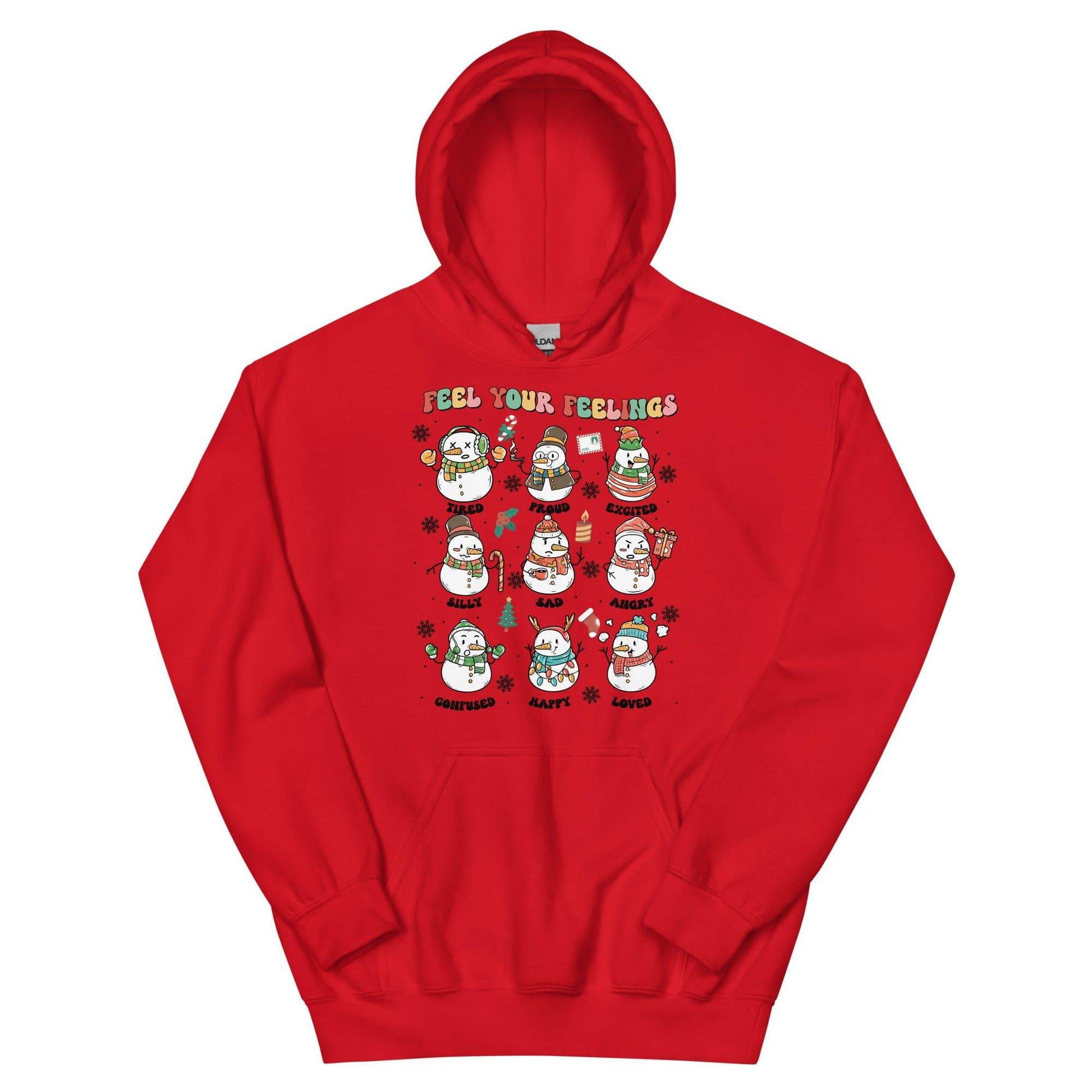 Feel Your Feelings Snowman Hoodie - JohnVsGBMRedS