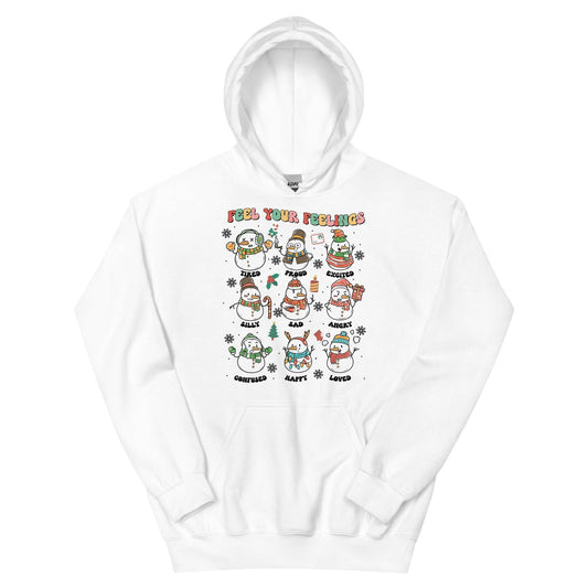 Feel Your Feelings Snowman Hoodie - JohnVsGBMWhiteS