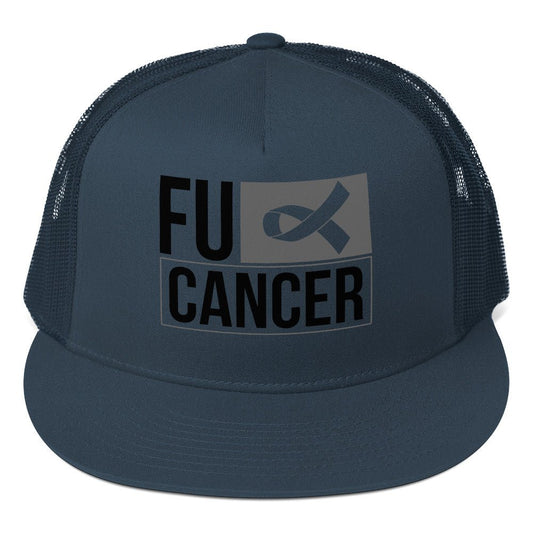 FU Cancer Trucker Cap - JohnVsGBMNavy