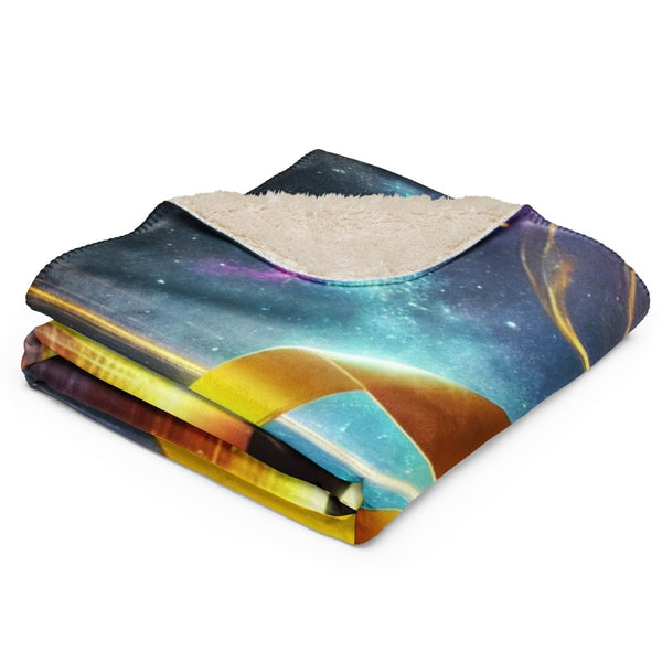 Galaxy Childhood Cancer Sherpa Blanket - JohnVsGBM37″×57″