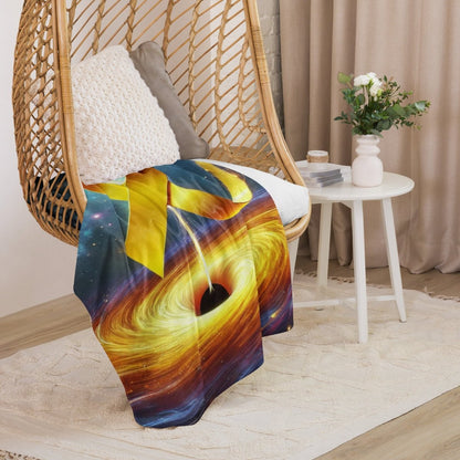 Galaxy Childhood Cancer Sherpa Blanket - JohnVsGBM37″×57″