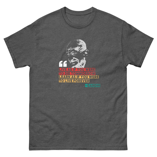 Gandhi Quote Tee - JohnVsGBMDark HeatherS