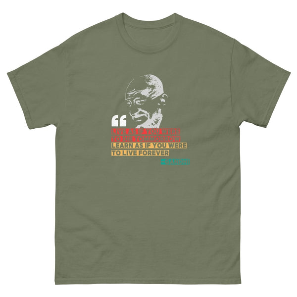 Gandhi Quote Tee - JohnVsGBMMilitary GreenS