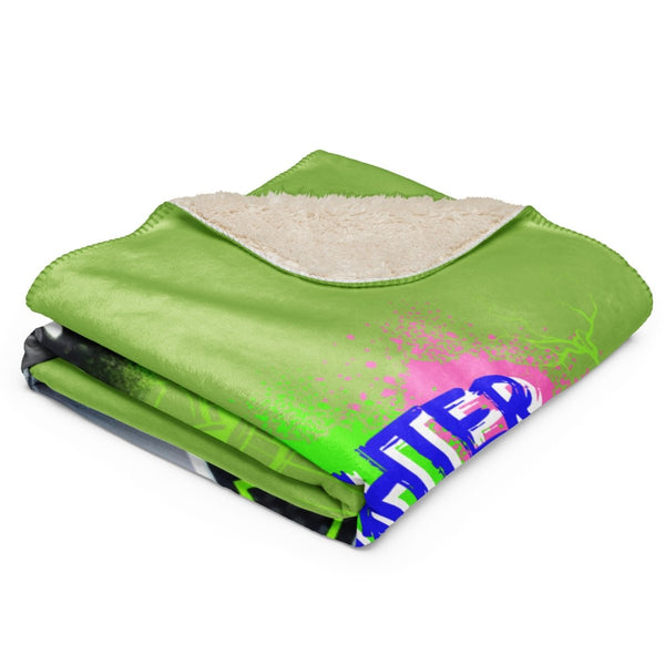 Graffiti Brain Cancer Sherpa Blanket - JohnVsGBM37″×57″