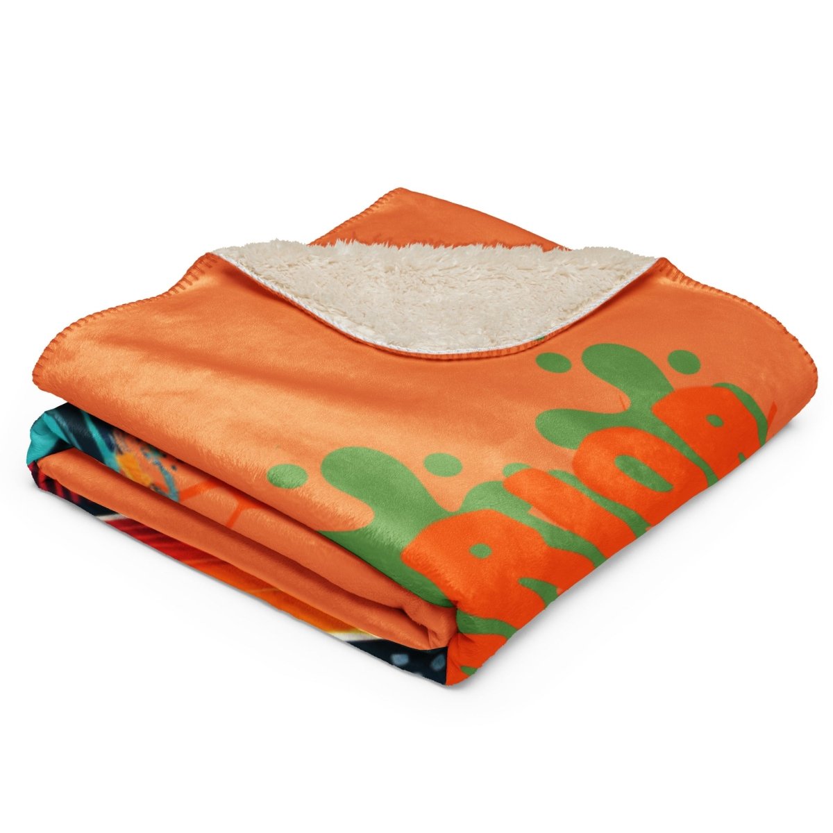 Graffiti Leukemia Sherpa Blanket - JohnVsGBM37″×57″