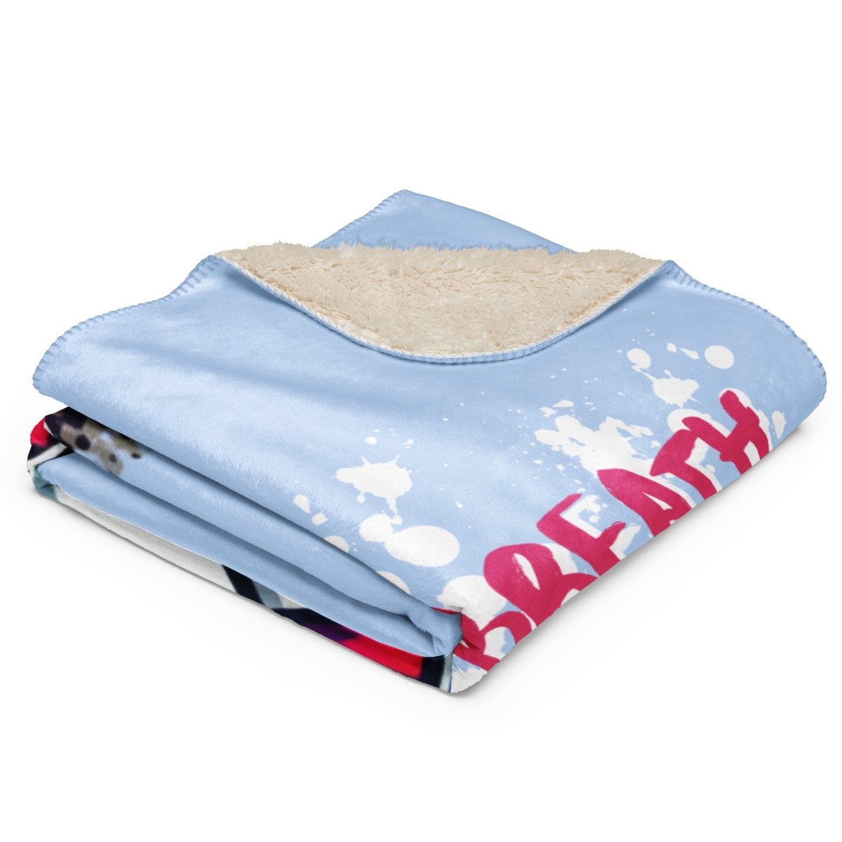 Graffiti Lung Cancer Sherpa Blanket - JohnVsGBM37″×57″