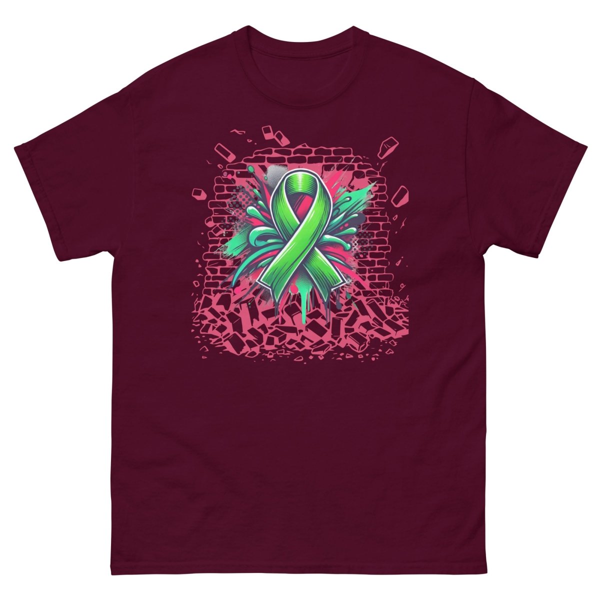 Green Graffiti Ribbon Tee - JohnVsGBMMaroonS