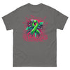 Green Graffiti Ribbon Tee - JohnVsGBMCharcoalS