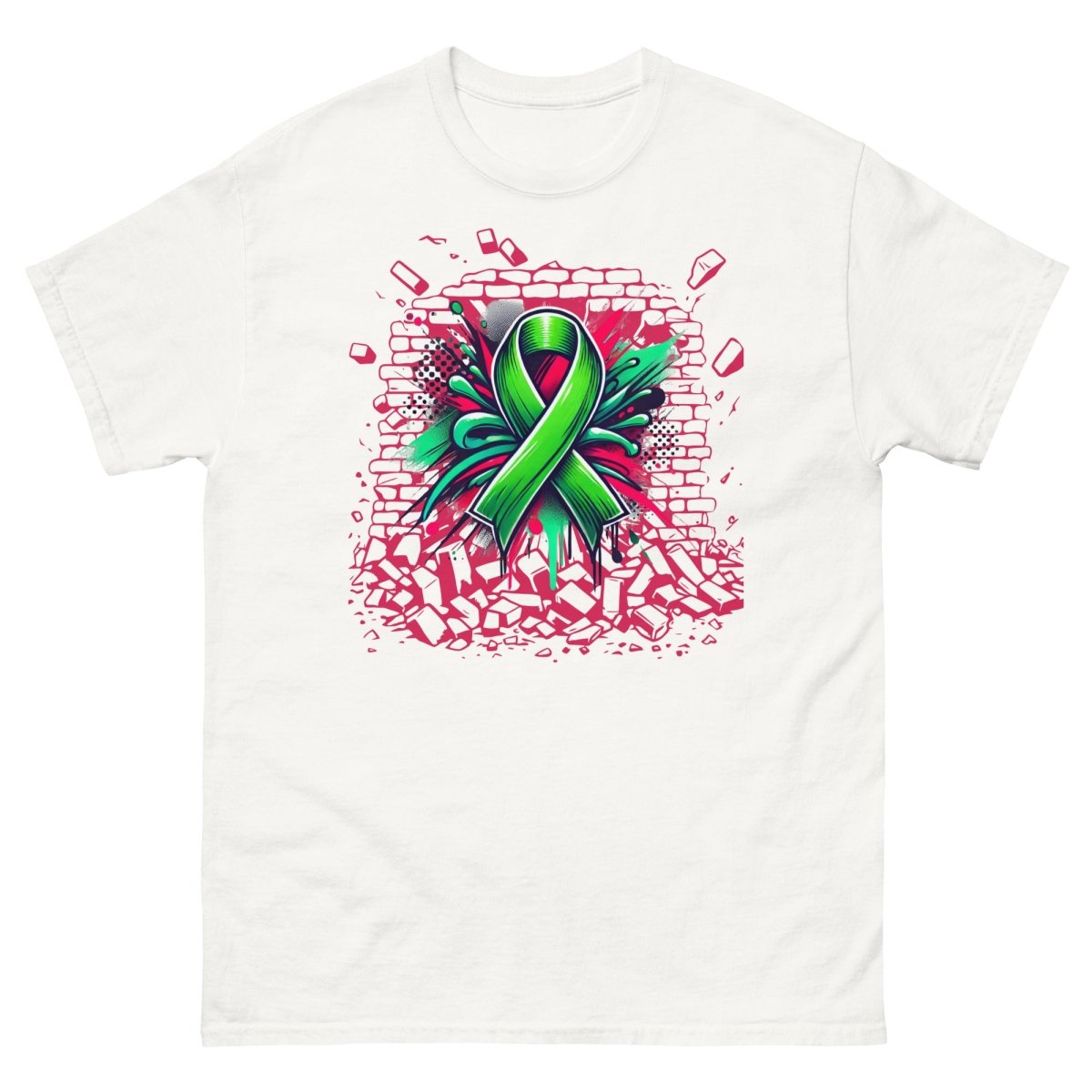 Green Graffiti Ribbon Tee - JohnVsGBMWhiteS