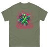 Green Graffiti Ribbon Tee - JohnVsGBMMilitary GreenS