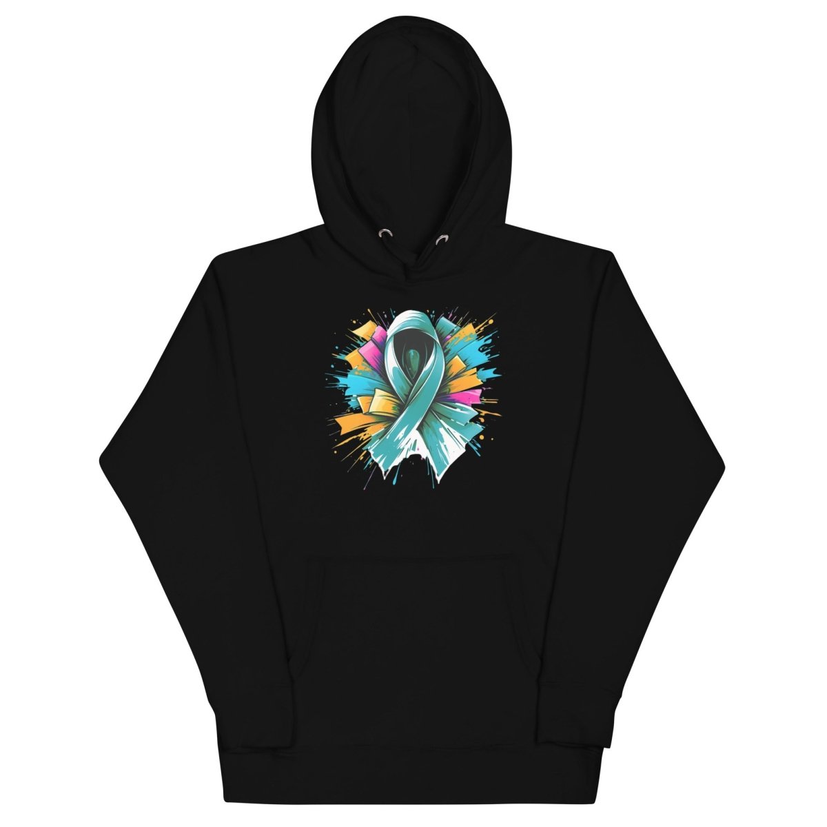 Green Ribbon Graffiti Hoodie - JohnVsGBMBlackS