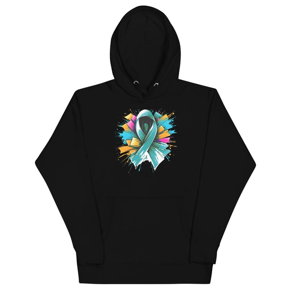 Green Ribbon Graffiti Hoodie - JohnVsGBMBlackS