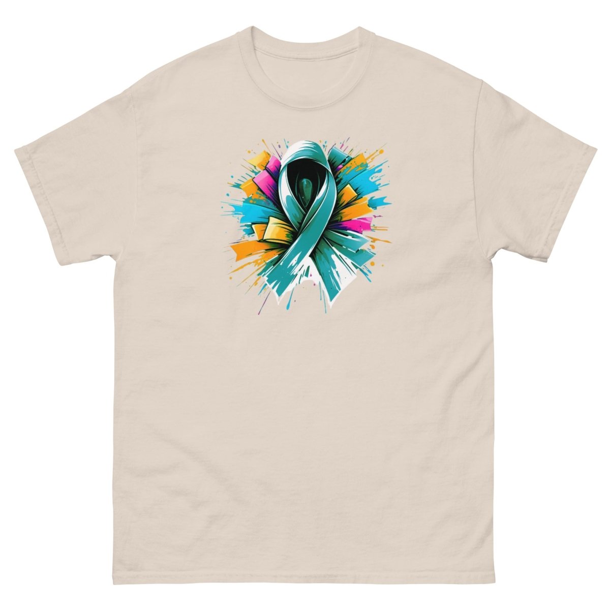 Green Ribbon Graffiti Tee - JohnVsGBMNaturalS