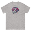 Grey Brain Ribbon Graffiti Tee - JohnVsGBMSport GreyS