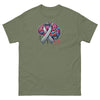 Grey Brain Ribbon Graffiti Tee - JohnVsGBMMilitary GreenS