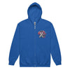 Grey Brain Ribbon Graffiti Zip Up Hoodie - JohnVsGBMRoyalS